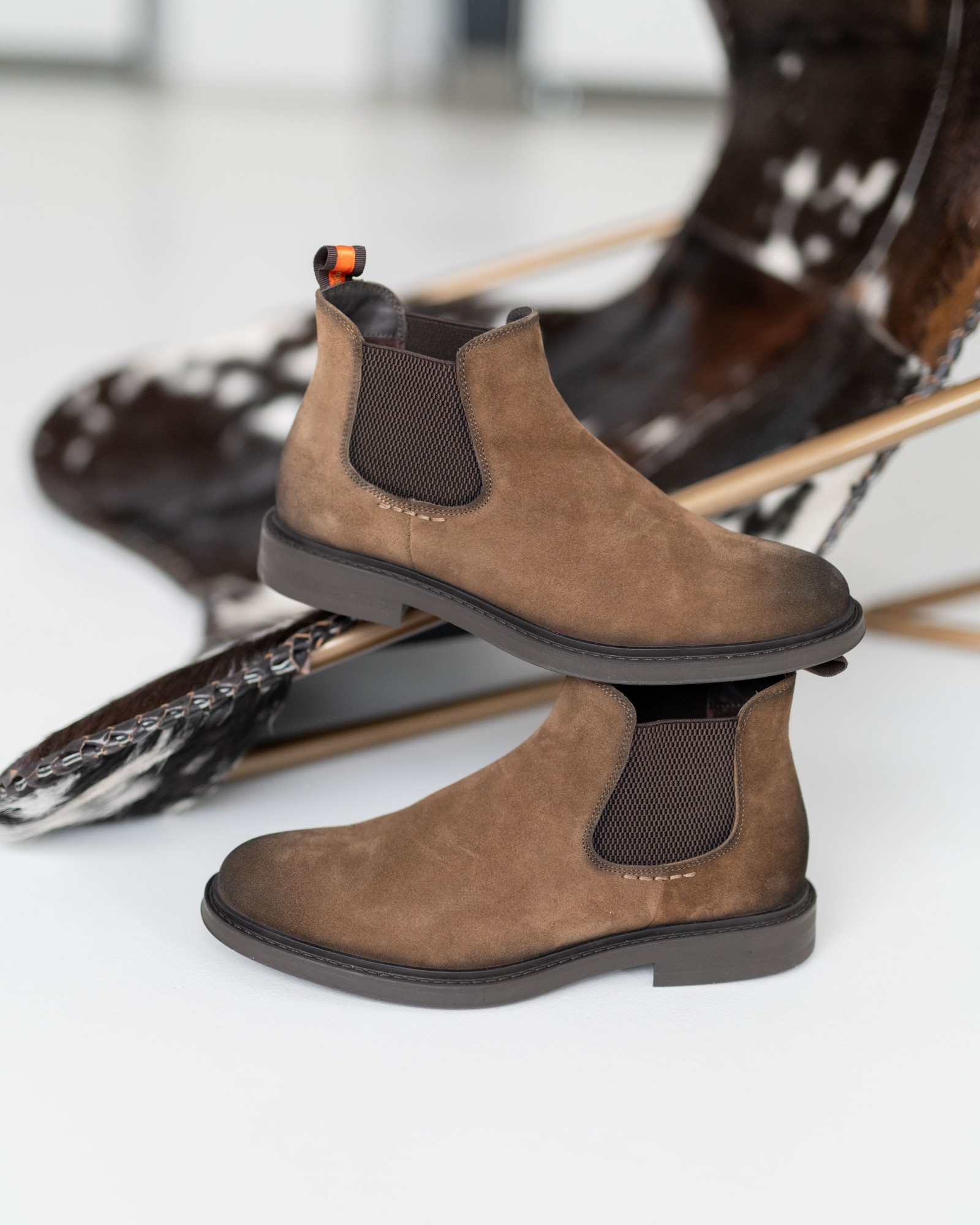 Челси из рыжей замши Cosottinni (180)