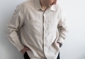 Бежевая рубашка оверсайз с карманами CMT (S012)