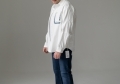 Джинсовая белая рубашка CMT (S048)